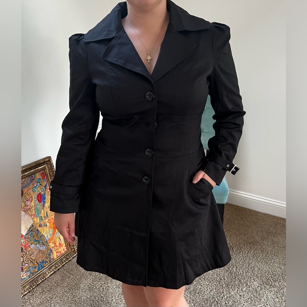 London gothic raincoat.  Jenifer Lawrence seen wearing!